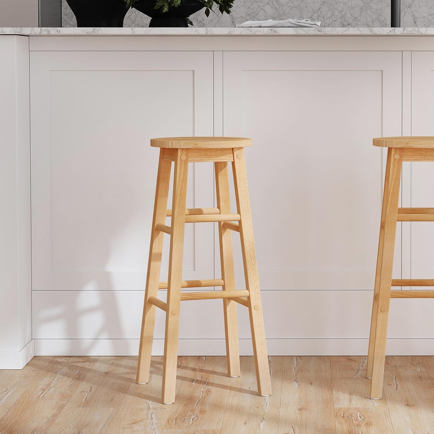 814q-YfkXRL._AC_SL1500_ Natural round bar stool, 24 inches - Image 1